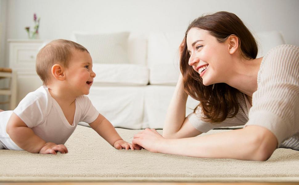 FAMVAL Large Size Plush Rugs Big Fluffy Area Rug Non-slip Soft Shaggy Ultra-comfortable Cool Carpet Mats for Living room Bedroom Nursery Home Decor Milky White Christmas gifts