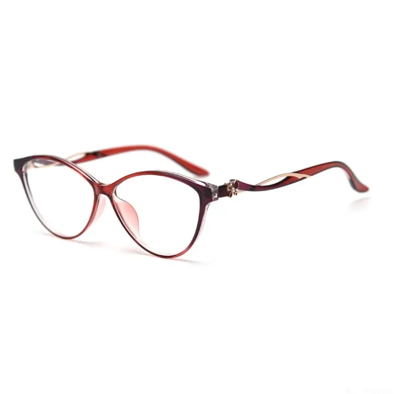 Fashion Cat-Eye Two-Tone Eyeglass Frame for Adult Women,TR90 Lightweight Optical Frame, Compatible with Prescription Lenses for Daily Casual Styling