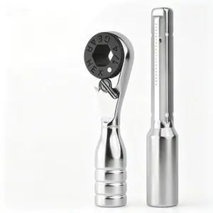 CROM 1/4-inch Mini Ratchet Wrench - 1/4 Bit Ratchet, Extender, T-Handle Or 4-Inch Micro Ratchet - Reversible Switch, Magnetic Bit Retention - Small EDC Wrench For Tight Space - Magnetic Bit Holder, Compact Design