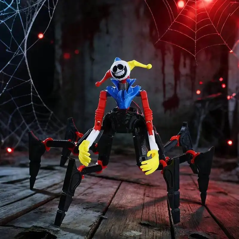3D Printed Articulated Monster Action Figure Movable Joints Spider Clown Toy Desktop Decor Collectible Model for Kids