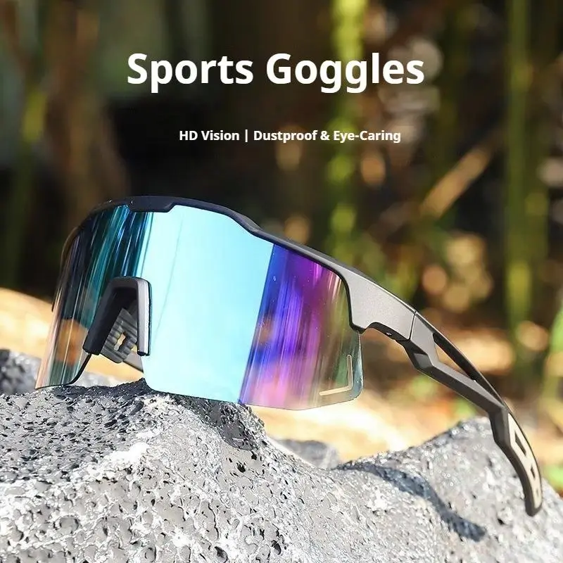 Men's Sport Shield UV400 UV-Protection Lens Eyewear - UV Prevention Adults' Cycling Gear, Casual Glasses for Road Cycling, Casual Running