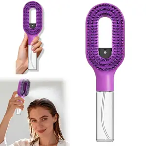 Two-In-One Spray Hair Comb, Anti-Frizz Static-Free, Suitable for Fine, Dry, Frizzy Hair, Daily Smooth Shiny Style, Wet/dry Use