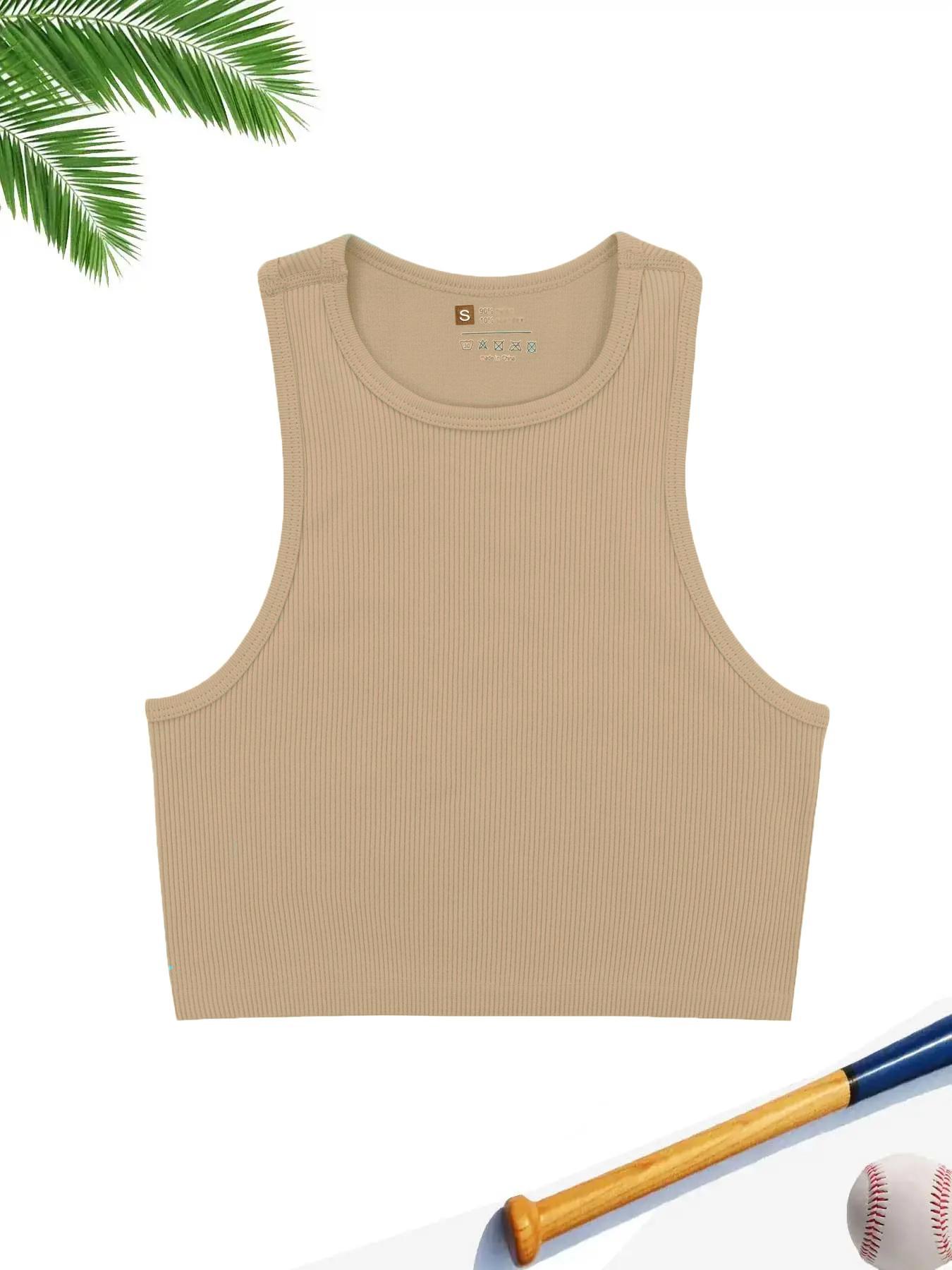 Women's Sleeveless Backless Vest, V-Neck Tie Front Design, Slim Fit, Cropped, Street Style, Athletic Gym Wear, Casual Daily, Indoor Outdoor, Womenswear