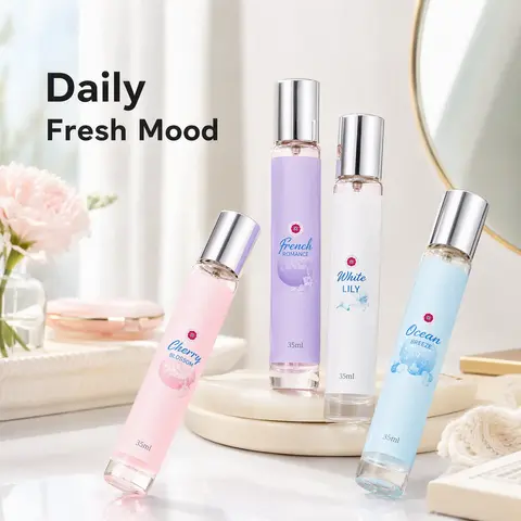 Natural Fragrance Women's Perfume, Delicate Fresh Scent, Long-Lasting Classic Eau De Toilette, 35ML, Alcohol-Based Liquid Formula