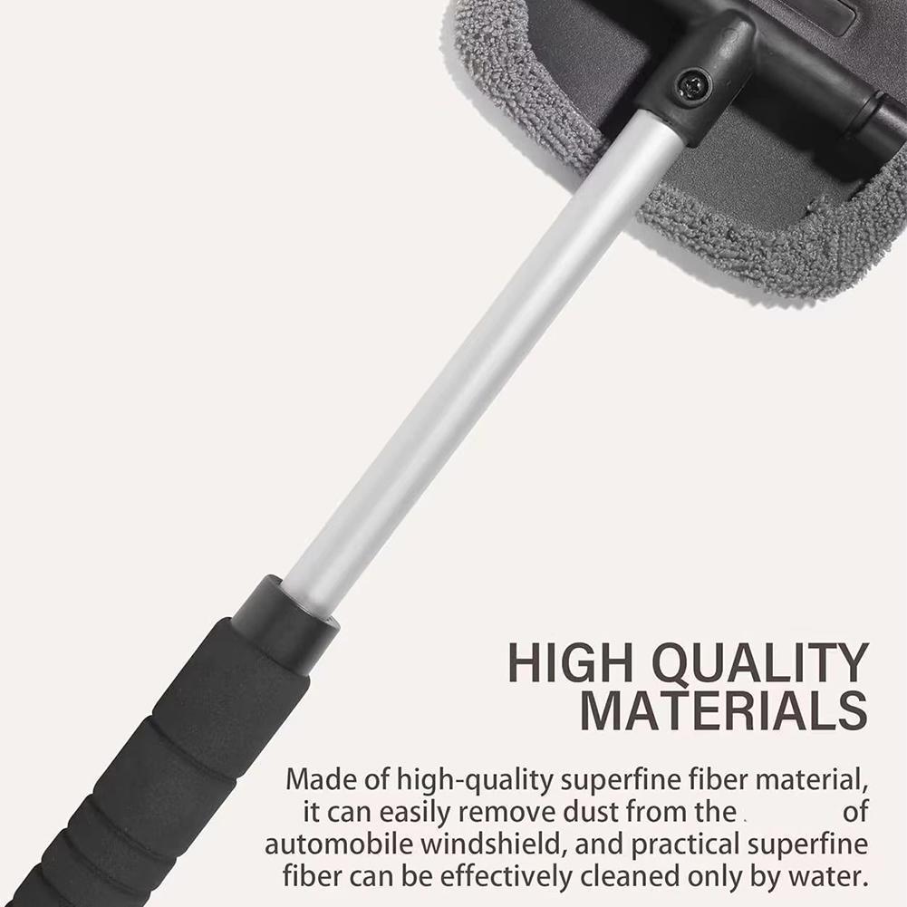 Microfiber Window Glass Cleaning Brush Car Windshield Cleaning Brush Set With Pad Extendable Handle Scraper Mist Eliminator Valentine's Day gift Tiktok Shop