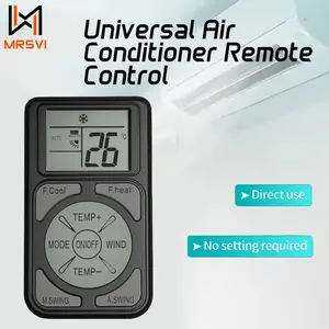 MRSVI Miniature Cordless Q58 Universal A/C Remote Control with Button Control, Pockets & Bag Compatibility for All Major Air Conditioner Brands & Models