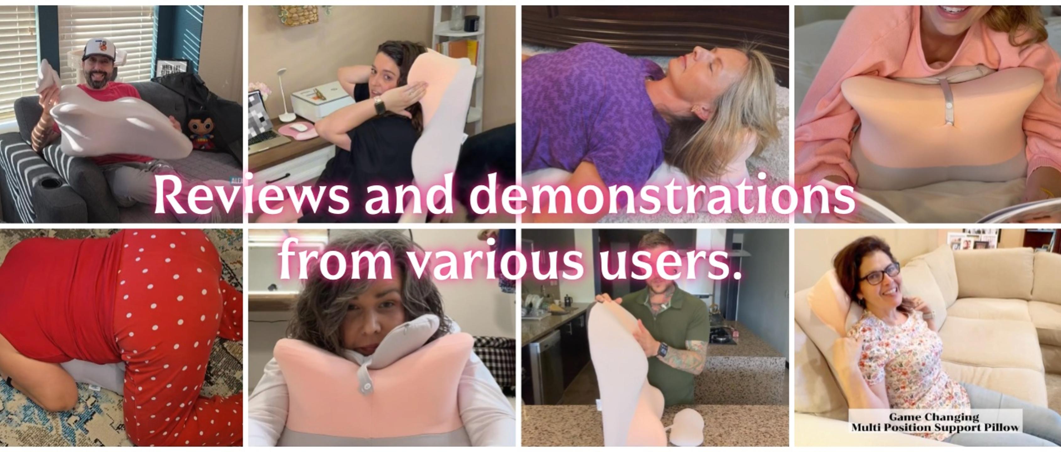 Adult Ergonomic Wedge Prone Pillow, Bed Pillow for Sitting Up, Back, Neck, and Leg Pain Relief, Anti Snoring, for Massage, Reading, Sleeping, with Removable Washable Cover, Grey