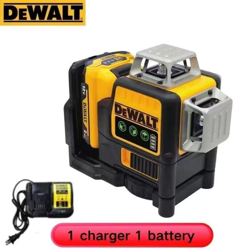 Dewalt DW089LG 12v 12 Line Laser Level Unit 3 Sides*360 Degree Vertical Self Levelling Green Professional Laser Level big tool