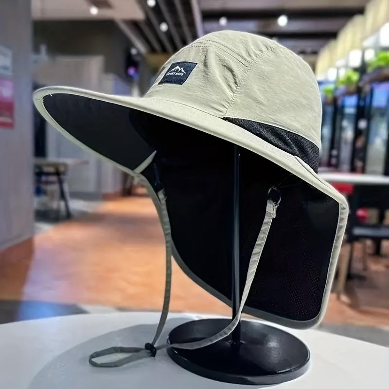 1 Fashion Men's Sun Hat Perfect for Fishing, Hiking, Camping Breathable Polyester Hand Wash Three Colors Available Navy Blue