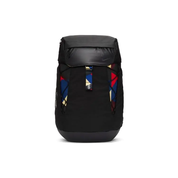 Nike Kyrie Flip-Top Main Compartment Basketball Backpack for Men and Women, Sporty Style in Black
