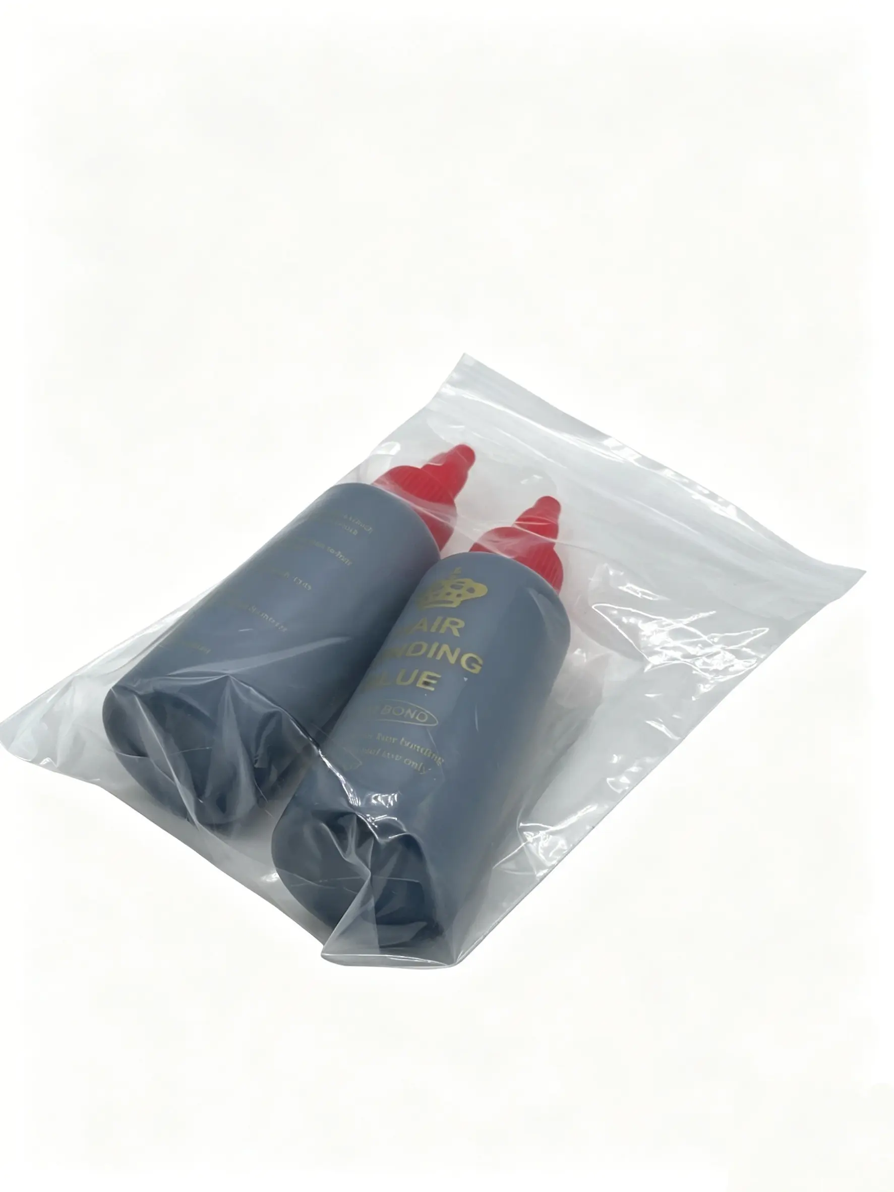 2 Bottles Pack 60ml Strong Wig & Hair Extension Glue, Small Black Bottle Premium Wig Adhesive for Hair Wefts and Wigs