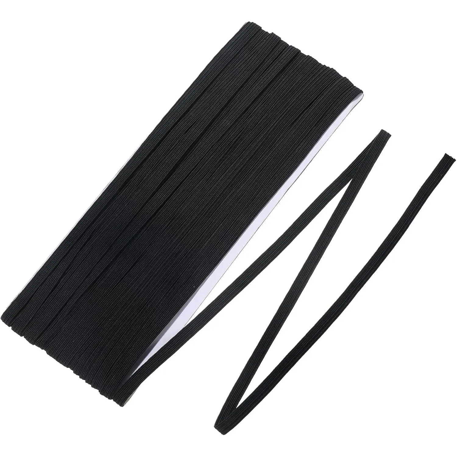 Black Elastic for Sewing 1/4 Inch Wide 11 Yards Elastic Band for Sewing Stretch Elastics Bands Cord for Waistbands, Pants, DIY Crafts Soft High Elasticity