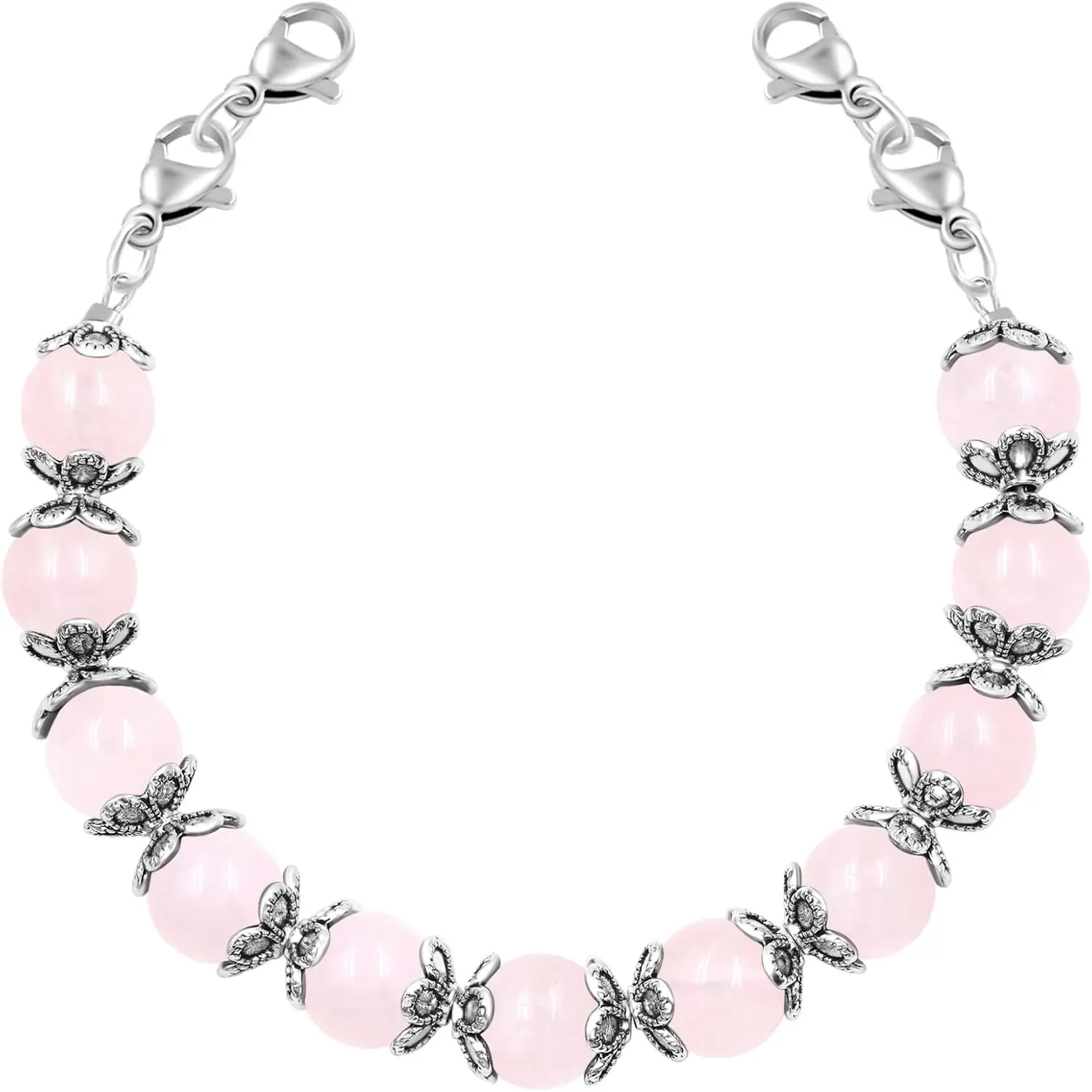 Interchangeable DIY Semi-Finished  Alert Bracelet - 8mm  Stone Bead Adjustable -Use Bracelet - YA5062
