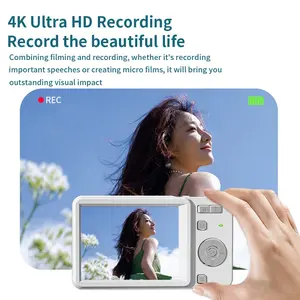 Digital camera, autofocus vlogging camera, equipped witha memory card, suitable for photography; 48-megapixelportable compact point-and-shoot digital camera, suitablefor teenagers, adults, and beginners, equipped with 16xzoom and image stabilization.