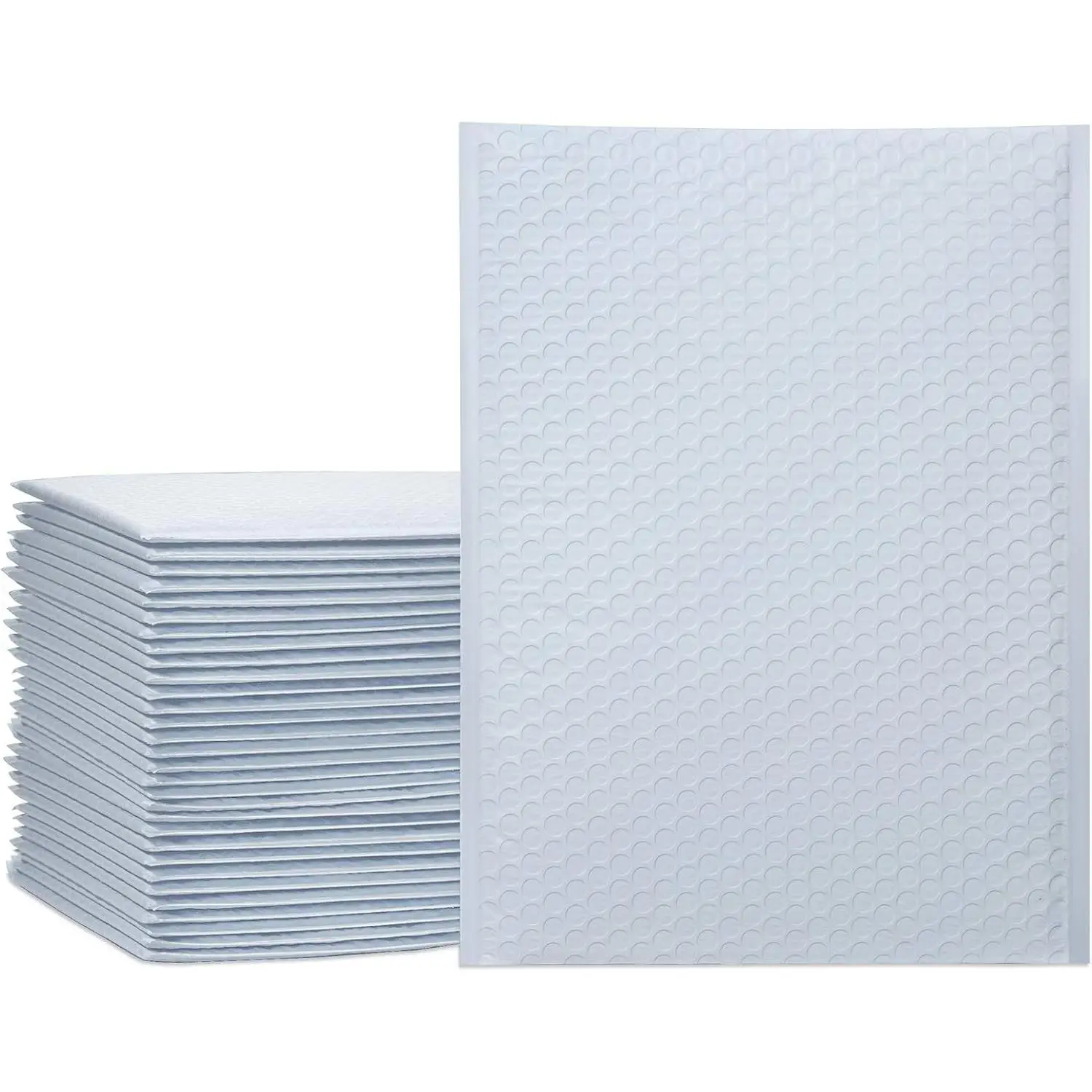 Bubble Mailers 10.5x16 Inch White 25 Pack Poly Padded Envelopes Large #5 Mailing Packages Opaque Packaging Postal Self Seal Adhesive Waterproof Boutique Shipping Bags for Clothes