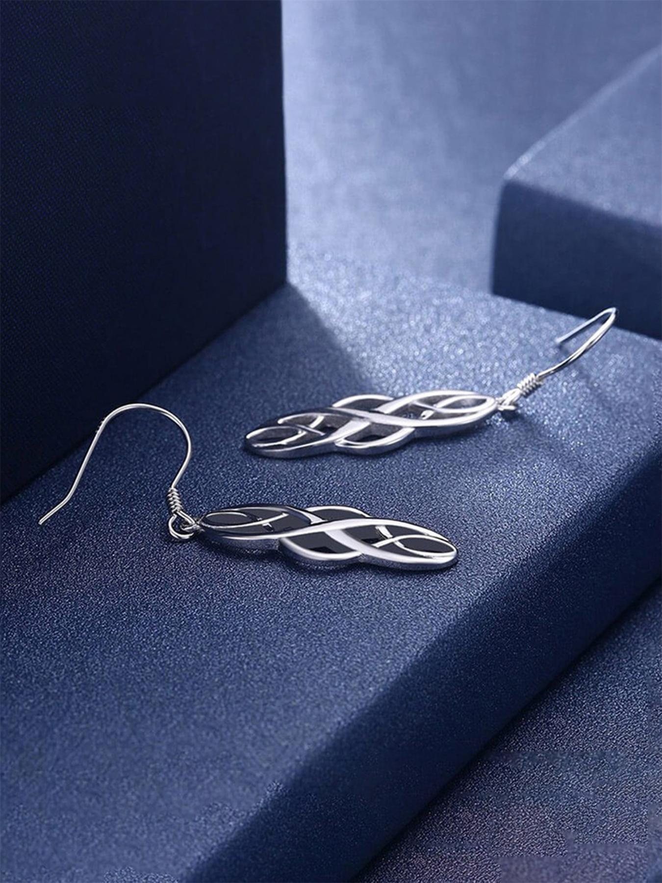 Women's Elegant Hollow out Design Dangle Earrings, 1 Pair Vintage Trendy Dangle Earrings, Chic Gorgeous Jewelry As Gift for Girlfriend for Party Decor, Fashion Jewelry