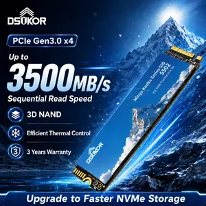 DSIKOR S502 M.2 Nvme SSD, Pcie3.0x4 2280 Internal Drive, Upgrade for Desktop Laptop Gaming Pcs, Fast Storage Expansion