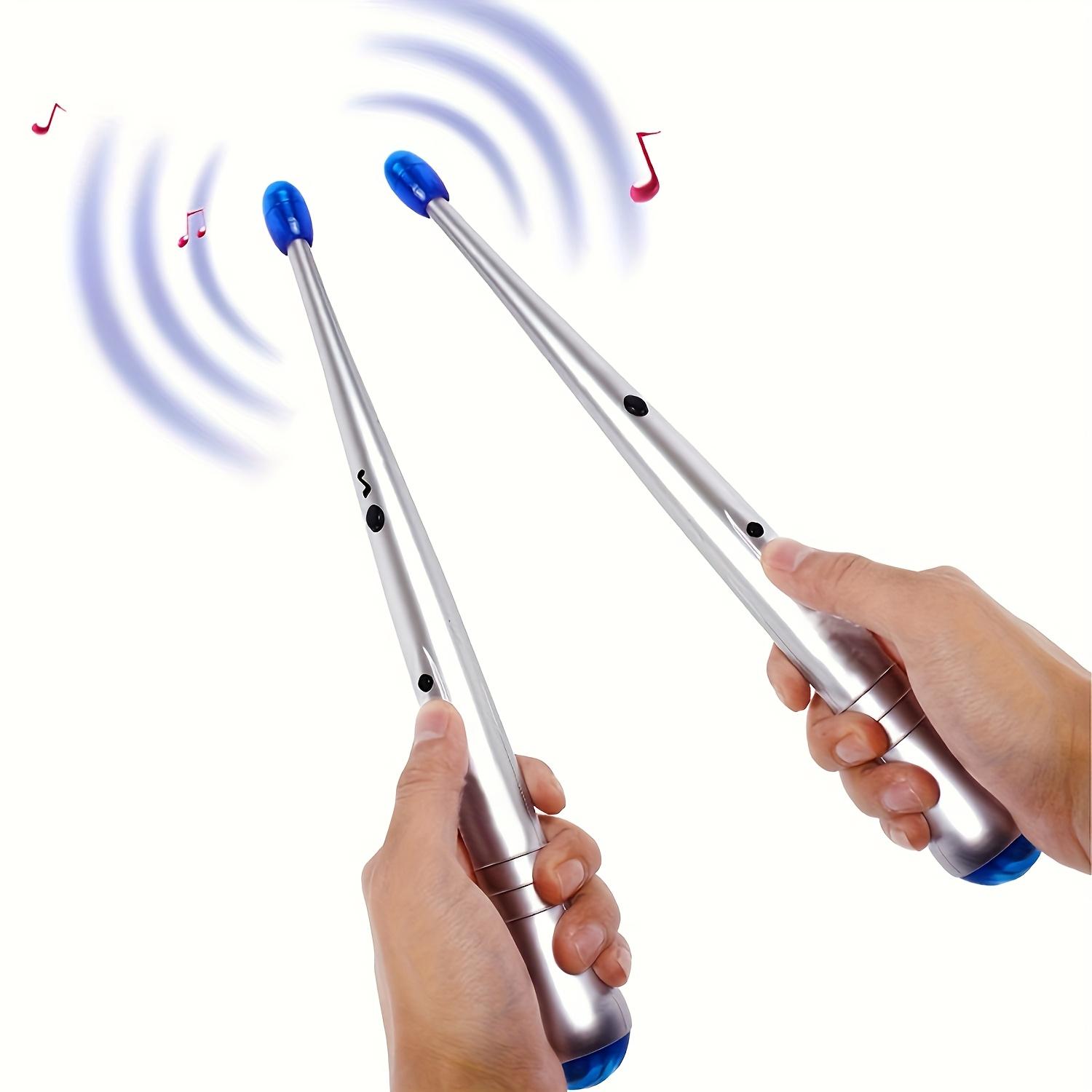 [Holiday Gifts] Electronic Sensing Rhythm Drumsticks - Air Percussion Instrument with -Like (No Drums) |   Interactive Music Practice & Party Games for /s |   Holiday Gifts (White) |   Compatible with Smartphones