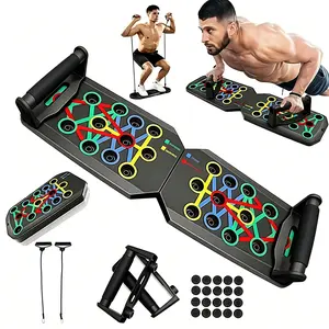 5-in-1 Push-Up Board Workout Equipment - Portable Home Workout Exercise Equipment, At-Home Gym System for Men & Women of All Body Types