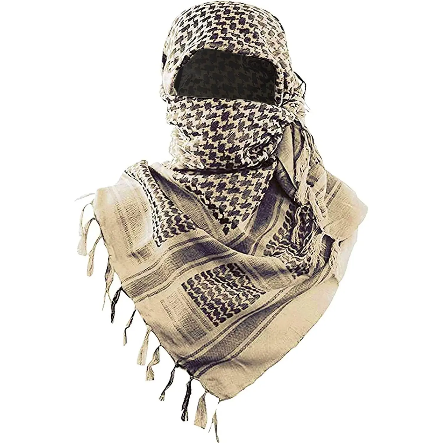 Military Shemagh Tactical Desert Scarf / 100% Cotton Keffiyeh Scarf Wrap  Men And Women