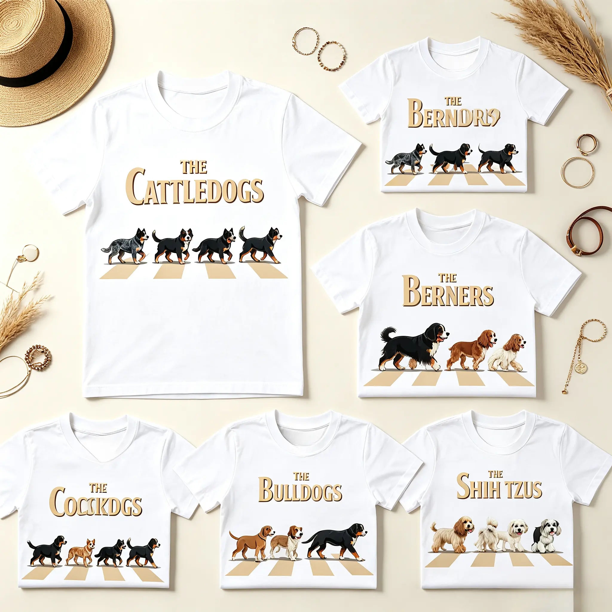 Custom Vintage Dog Shirt, 50+ Breeds Dog Walking Tee, Corgi German Shepherd Dachshund Golden Retriever Labradoodle Poodle Gift Shirt