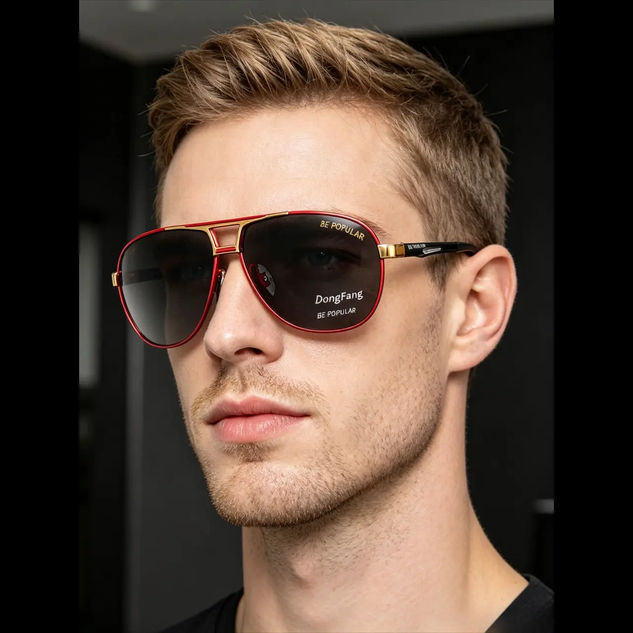 Outdoor Day-Night Color-Changing Goggles, Men's Anti-Headlight Safety Glasses, High Definition Fishing Eyewear, Resin Frame