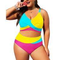 Blue Yellow and Pink