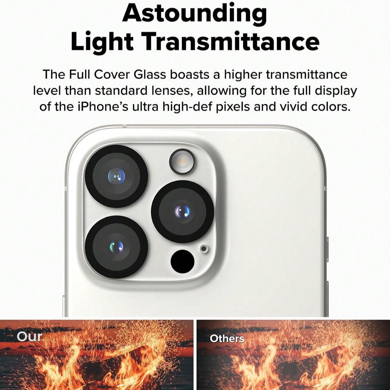 2 Pcs Camera Lens Glass Protection, Cover, Compatible With iPhone 16 Pro Max/16 Pro/16 Plus/16/15 Pro Max/15 Pro/15 Plus/15/14 Pro Max/14 Pro/14 Plus/14/13 Pro Max/13 Pro/13/13 Mini/12 Pro Max/12 Pro/12/12 Mini/11 Series, Anti-scratch