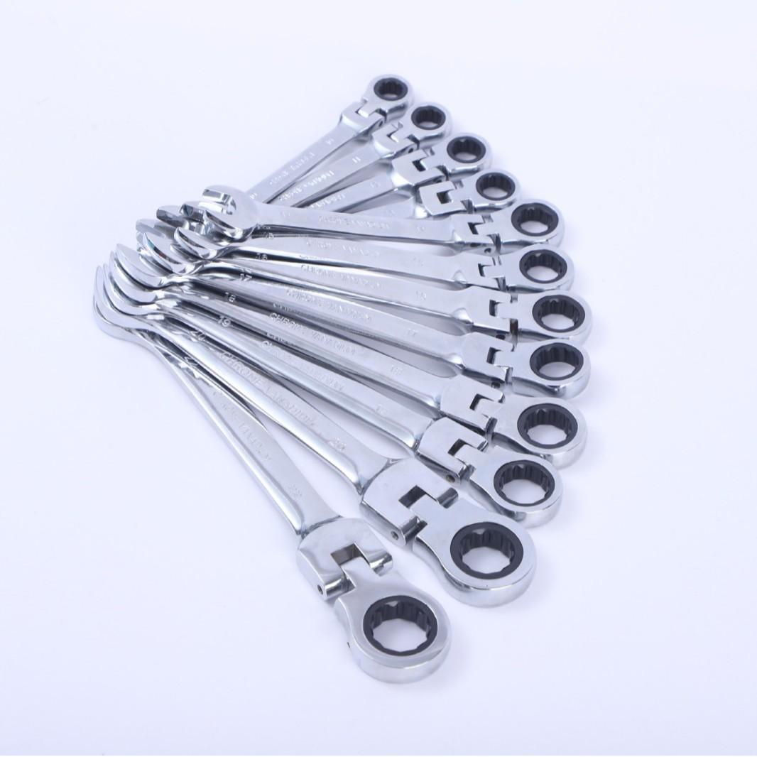 VEVOR Cordless Wrench Set 16 Piece Power Tool Electric Wrench Set with Ratchet Head Battery Operated for Home Repair and DIY Projects Toolbox Hand Metal Capacity Large spanner Multi-Purpose