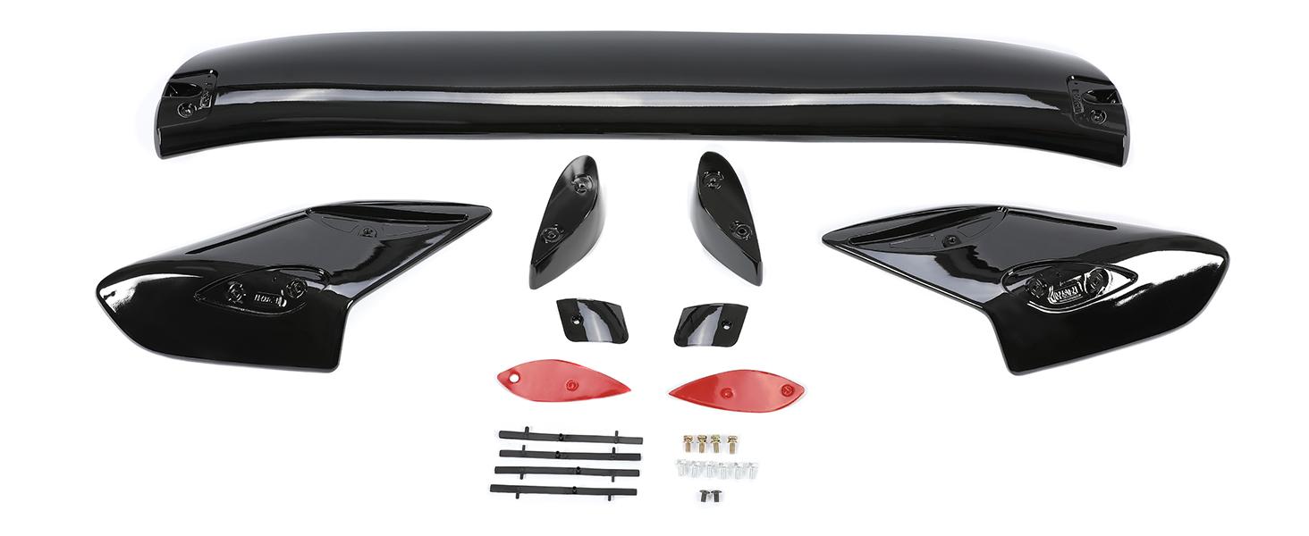 HECASA Rear Trunk Spoiler Wing Compatible with 2016-2021 Honda Civic FK4 FK7 FK8 5DR Hatchback Rear Trunk Lid Wing Spoiler Painted Black ABS Plastic HECASA Rear Trunk Spoiler Wing Compatible with 2016-2021 Honda Civic FK4 FK7 FK8 5DR Hatchback Rear Trunk Lid Wing Spoiler Painted Black ABS Plastic