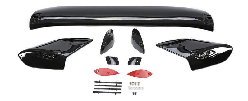 HECASA Rear Trunk Spoiler Wing Compatible with 2016-2021 Honda Civic FK4 FK7 FK8 5DR Hatchback Rear Trunk Lid Wing Spoiler Painted Black ABS Plastic
