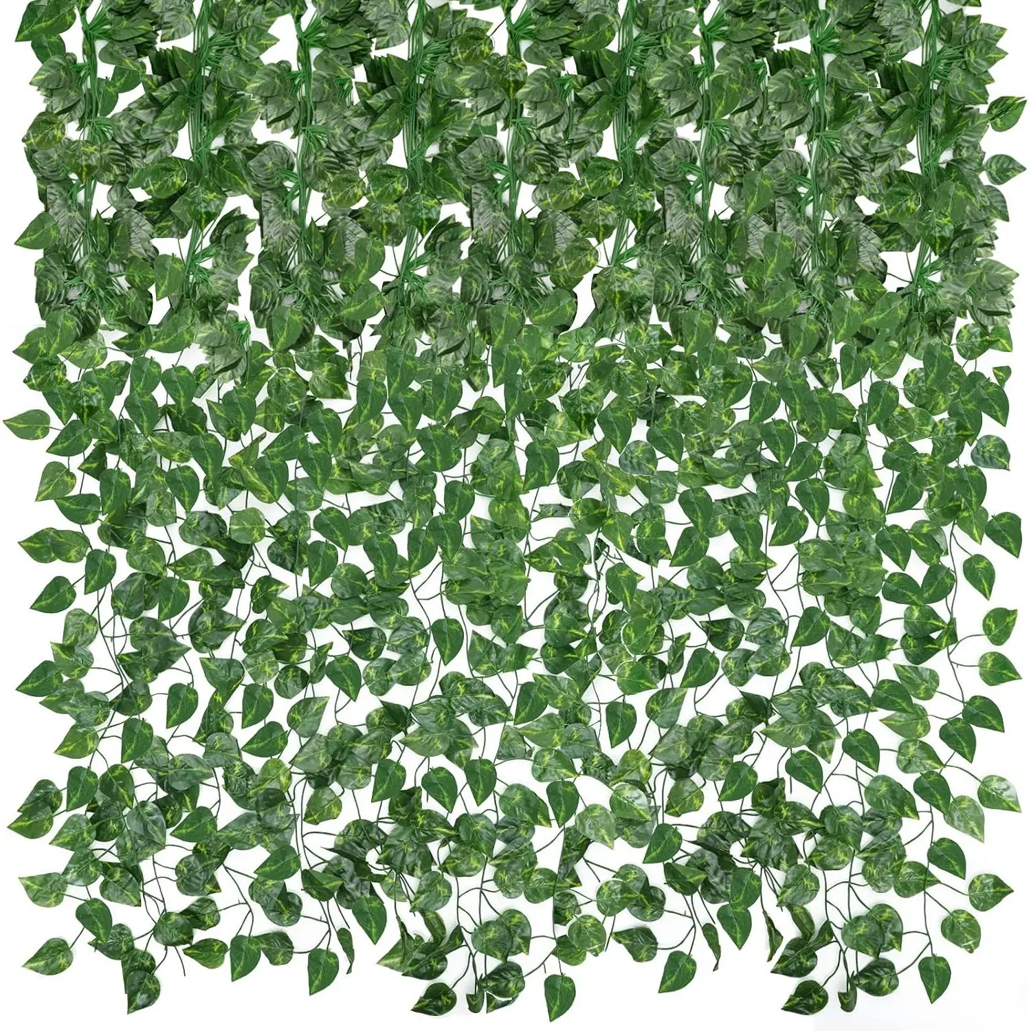 14 Pack 98ft Artificial Ivy Greenery Garland,  Vines   Backdrop for Room Bedroom Wall Decor, Green Leaves for Jungle Theme Christmas Party Wedding Decoration