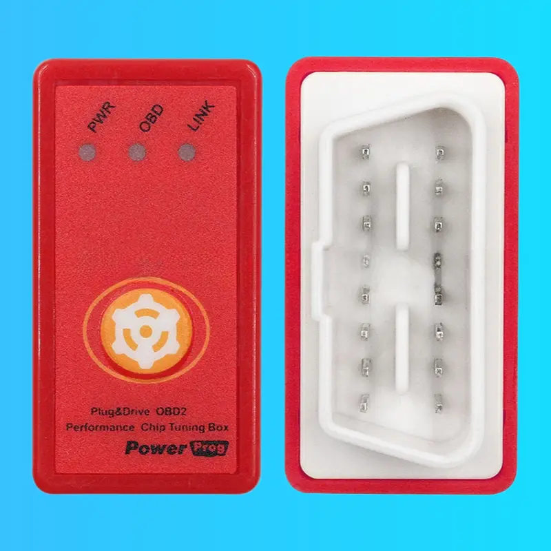 OBD2 Chip Tuning Box with Mode Switch, Plug and Drive Fuel Saver Power Booster for Petrol and Diesel Cars
