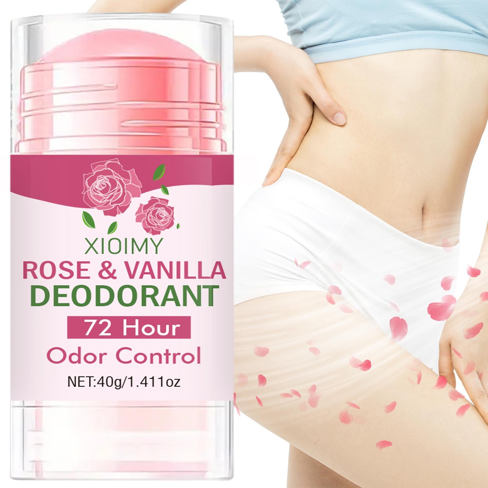 40g Rose Deodorant Stick with Vanilla & Hyaluronic Acid, Long-Lasting Nourishing Freshness, Suitable for Underarms, Body, Intimate Areas 40g Rose Deodorant Stick with Vanilla & Hyaluronic Acid, Long-Lasting Nourishing Freshness, Suitable for Underarms, Body, Intimate Areas