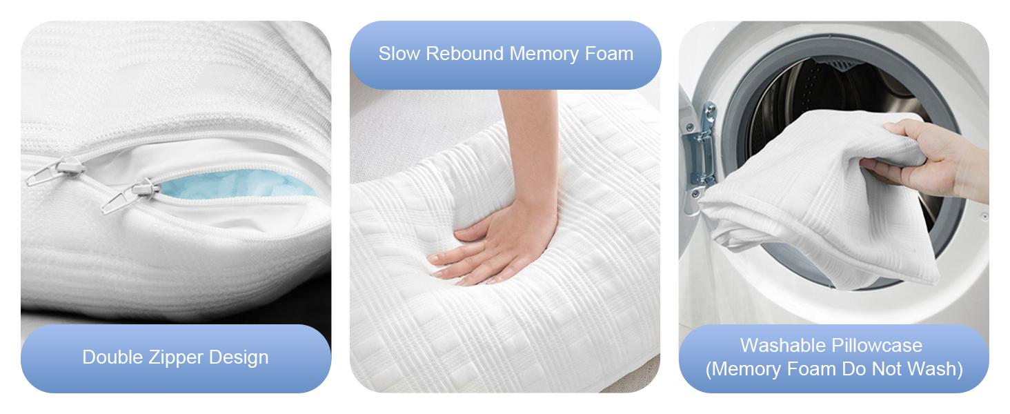 Cooling Pillows for Sleeping King Size Set of 2,Shredded Bed Pillow with Pillow Case-Sided,Loft King Pillow for Side & Back Sleeper-Medium Firm