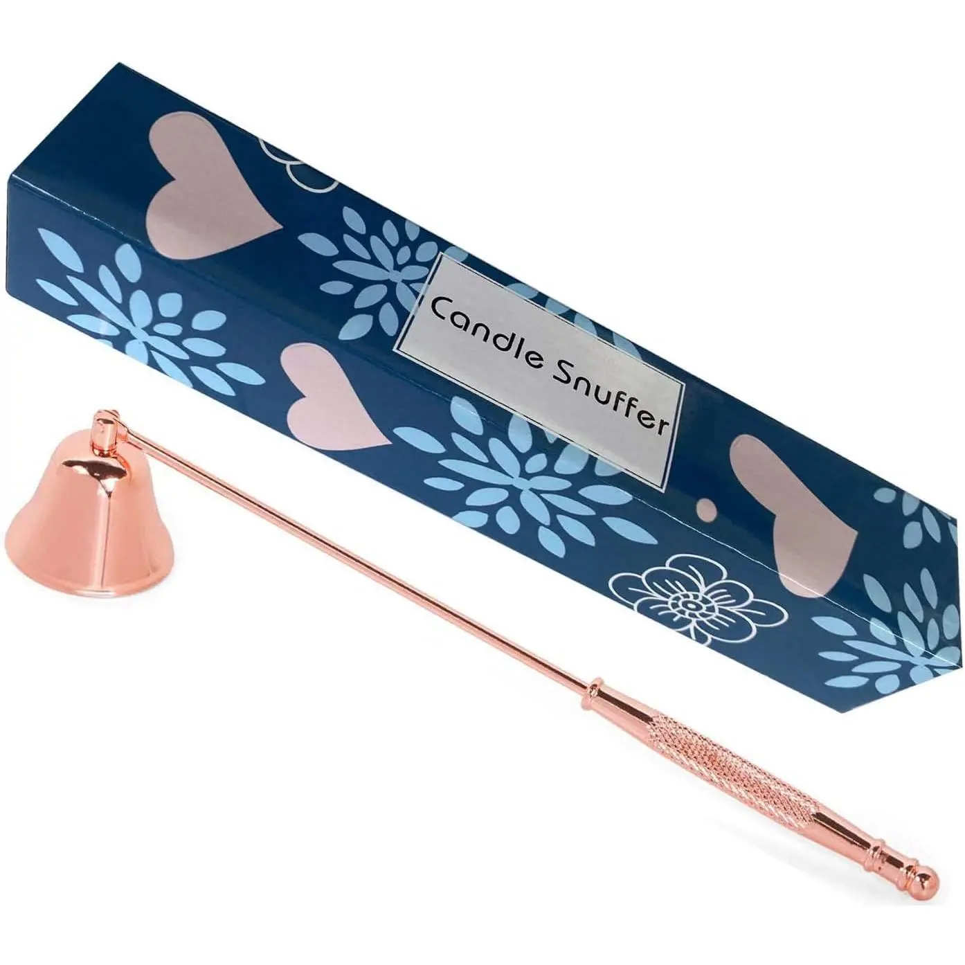 Candle Snuffer Stainless Steel Wick Flame Extinguisher Elegant Candle Accessory for Candle Lovers Rose Gold