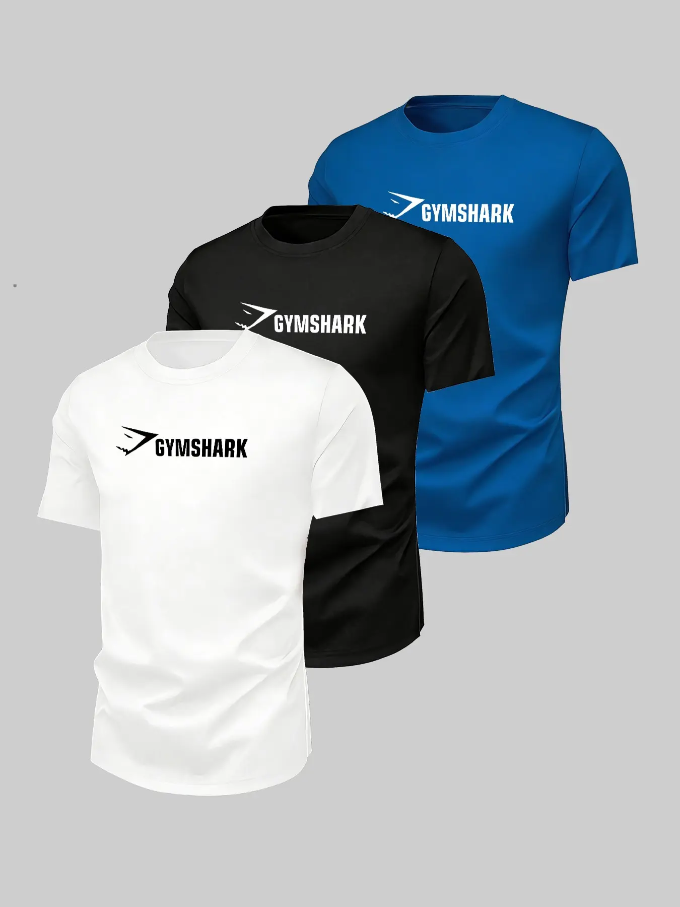 Men's Gym Print Short Sleeve T-Shirt, Soft Breathable Quick-Dry Sport Top, Multi-Color, Casual Home Workout Clothing