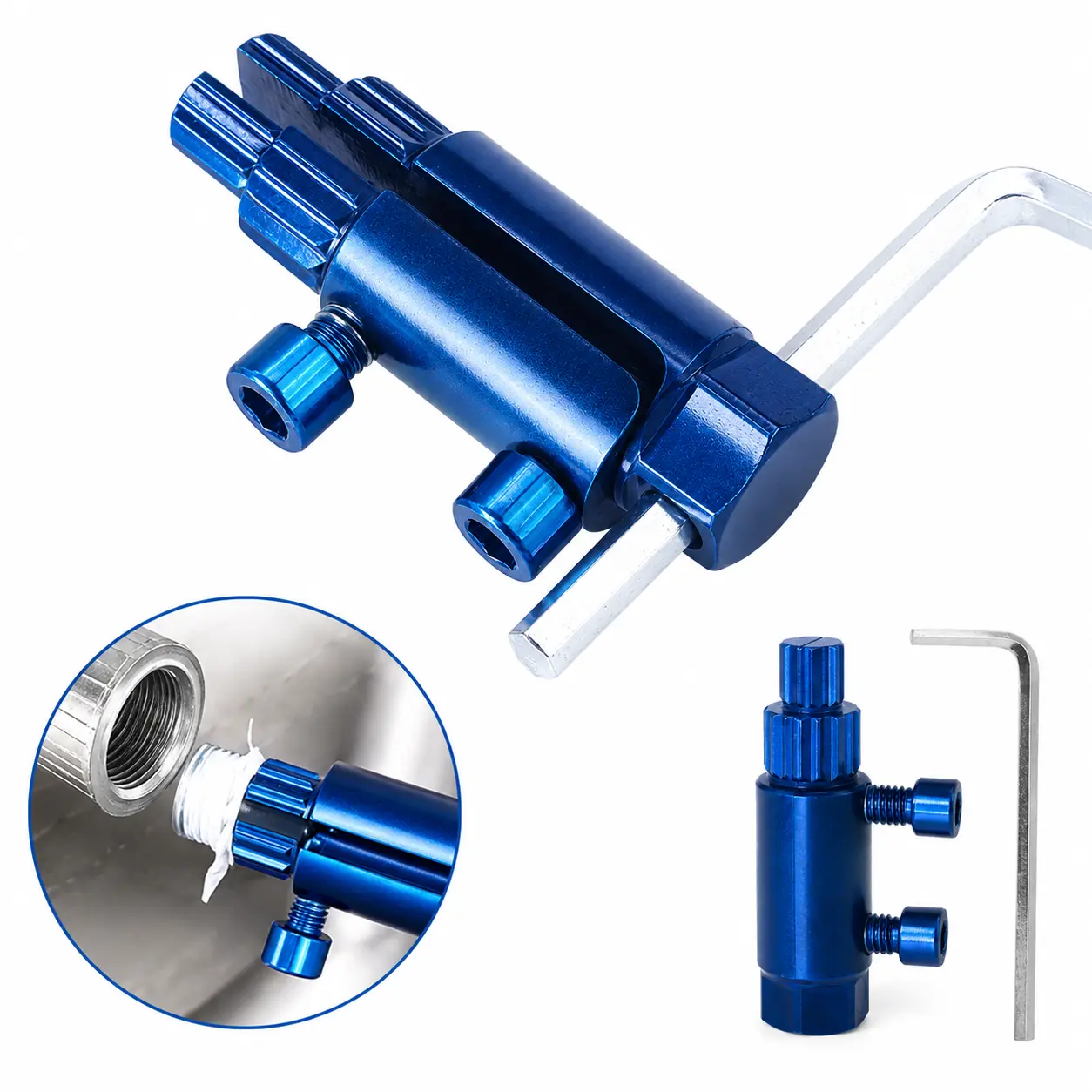 Broken Pipe Extractor Tool, Broken Screw Extractor, Faucet Angle Valve Wire Extractor, Pipe Extractor Set, Easy Out Screw Remover, Stripped Screw Extractor, Damaged Screw Removal Tool for Sink Valve, Allen Screw Repair Tool