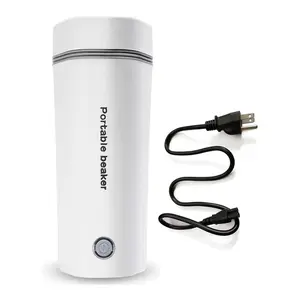 Portable Electric Travel Kettle, 350ml Mini Kettle for Boiling Water, Auto Shut-Off Travel Kettle with Detachable Power Cord, Small Electric Kettle for Coffee, Tea, Office and Hotel