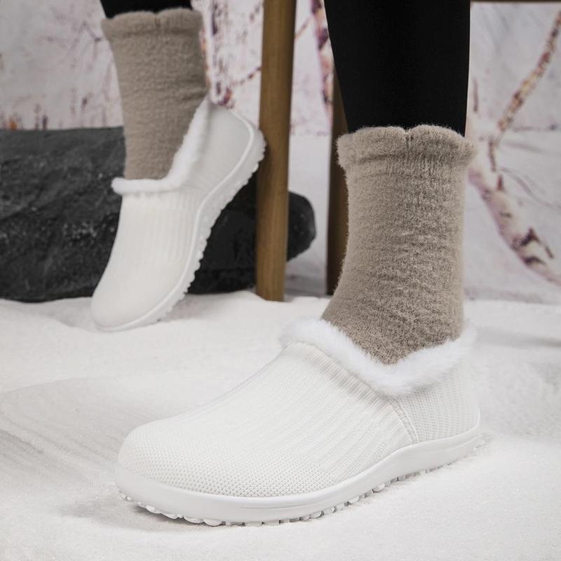 Women's Winter Cotton Slip-On Flats Ultra-Lightweight Breathable Zero Drop Anti-Slip Sole Casual Fashion Comfortable All-Season Sneakers Women's Winter Cotton Slip-On Flats Ultra-Lightweight Breathable Zero Drop Anti-Slip Sole Casual Fashion Comfortable All-Season Sneakers