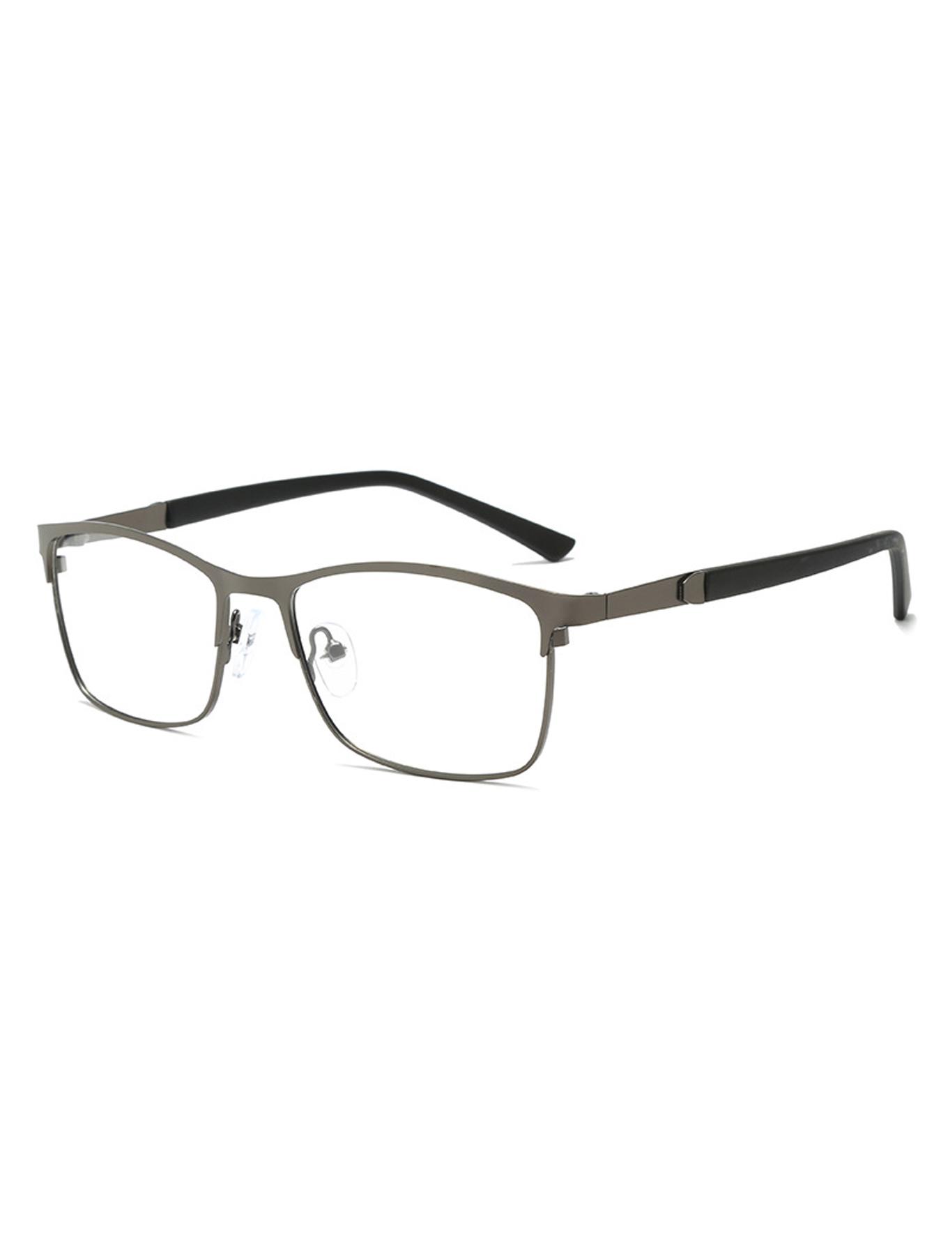 Photochromic Glasses, Minimalist Business Metal Full Frame Eyeglass, Fashion Eyeglasses for Men & Women, Photochromic Glasses for Daily Wear, Stylish Eyeglass, Lightweight Eyeglasses