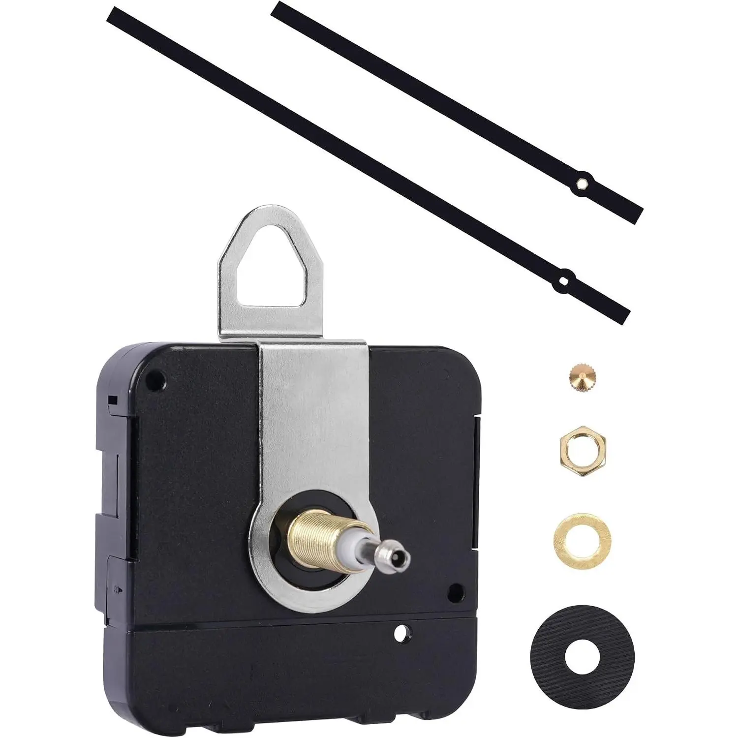 High-Torque Clock Mechanism Kit – DIY Large Wall Clock Repair & Replacement – Suitable for 20" to 24" Clocks – Extra-Long Shaft Motor with 10-Inch Hands – Battery Operated