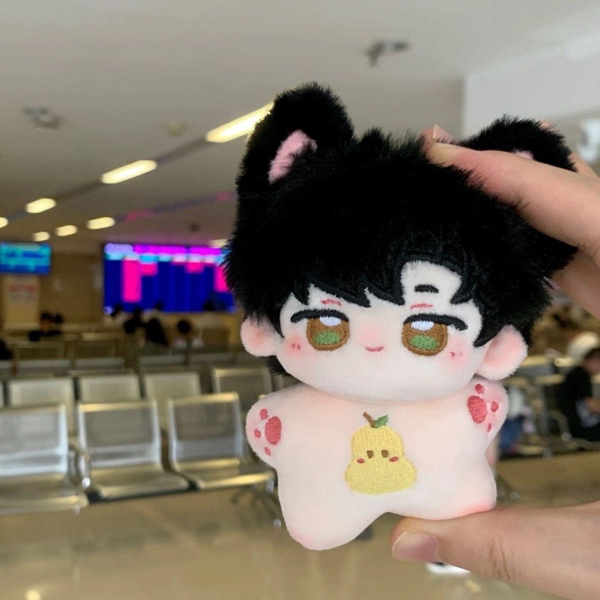 Love and Deepspace Rafayel 10cm cotton doll Xavier Zayne Sylus Caleb Cartoon peripheral decoration keychain Plush nude doll Gift