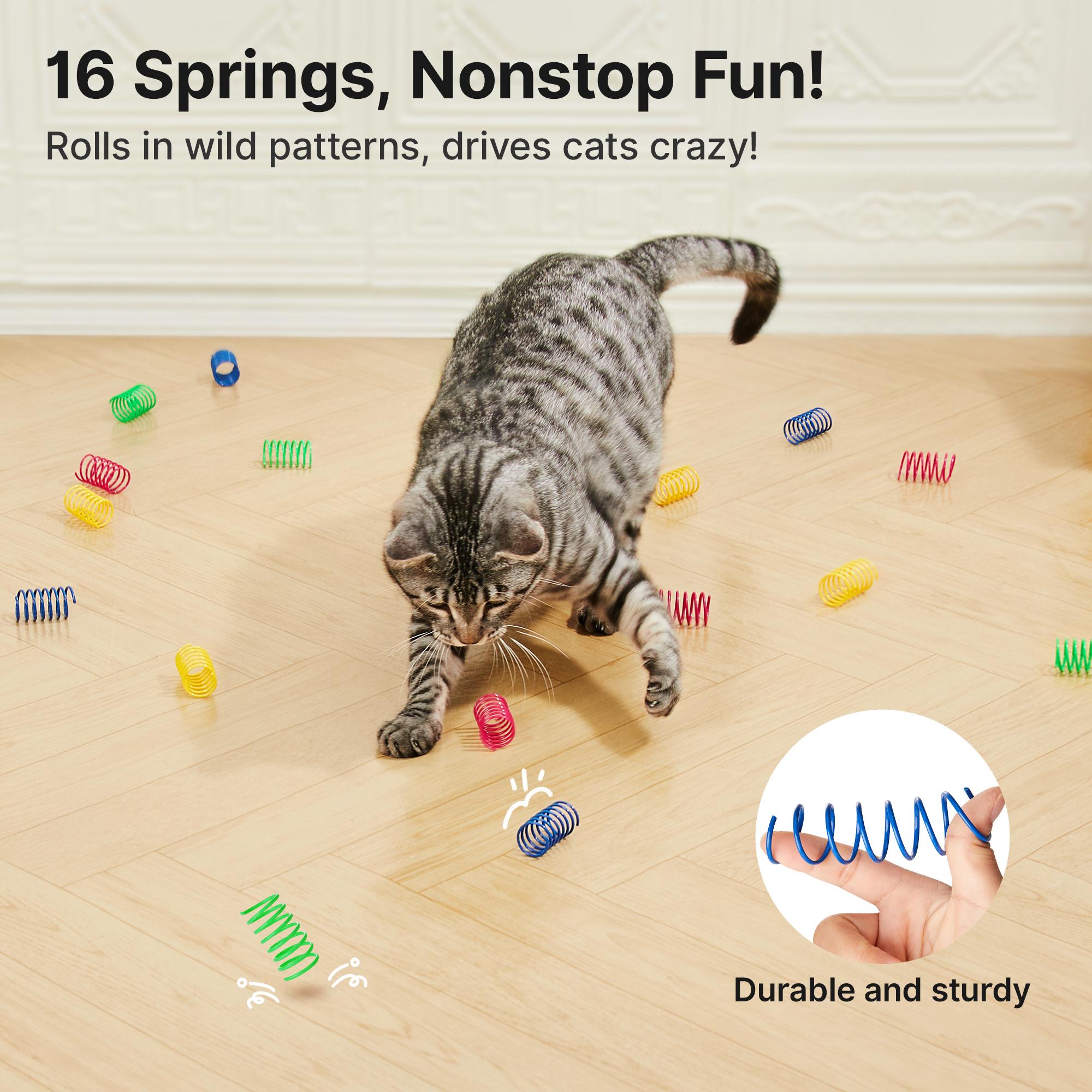 Cat Toys Pack for Indoor Cats, 28PCS Interactive Kitten Accessories with Feather Balls, Mice, Colorful Springs – Starter Kitten Toy Stuff Set, Bored Kitty Must-Have Supplies