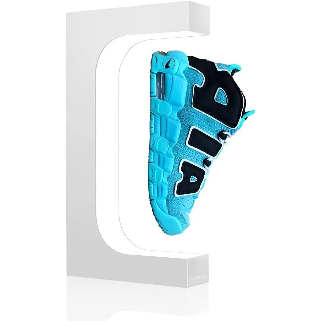 360°Rotation Floating Shoe Display Stand,  Levitation Sneaker Rack, with LED Light Sneaker levitating shoe shelf for Storefront  Decor|Advertising Exhibition Shoe Store Show