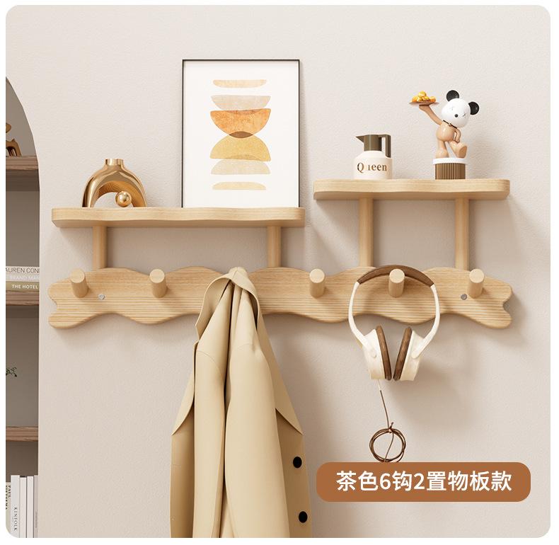 Non-Porous Bamboo Partition Storage Hook 3-5 Years Old Alpine Bamboo Material Double-Layer Storage for Entryway Reinforced Hook and Thickened Shelf Suitable for Bedroom Living Room Wall Storage Rack Non-Porous Bamboo Partition Storage Hook 3-5 Years Old Alpine Bamboo Material Double-Layer Storage for Entryway Reinforced Hook and Thickened Shelf Suitable for Bedroom Living Room Wall Storage Rack