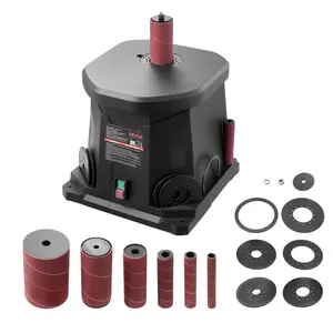VEVOR Oscillating Spindle Sander, 2000RPM Benchtop Spindle Sander with 6 Sleeves (1/2"-3"), 0.59" Stroke Dust Connection Port for Furniture Finishing, Crafts Sanding, DIY Woodworking