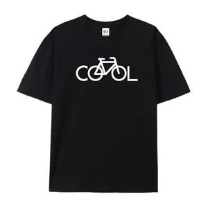 "Cool" Bicycle Typography Graphic Cotton T-Shirt, Cyclist Comfort Tee, Minimalist Fashion Outfit, Oversized Casual Shirt, Birthday & Bike Lover Gift For Him Her