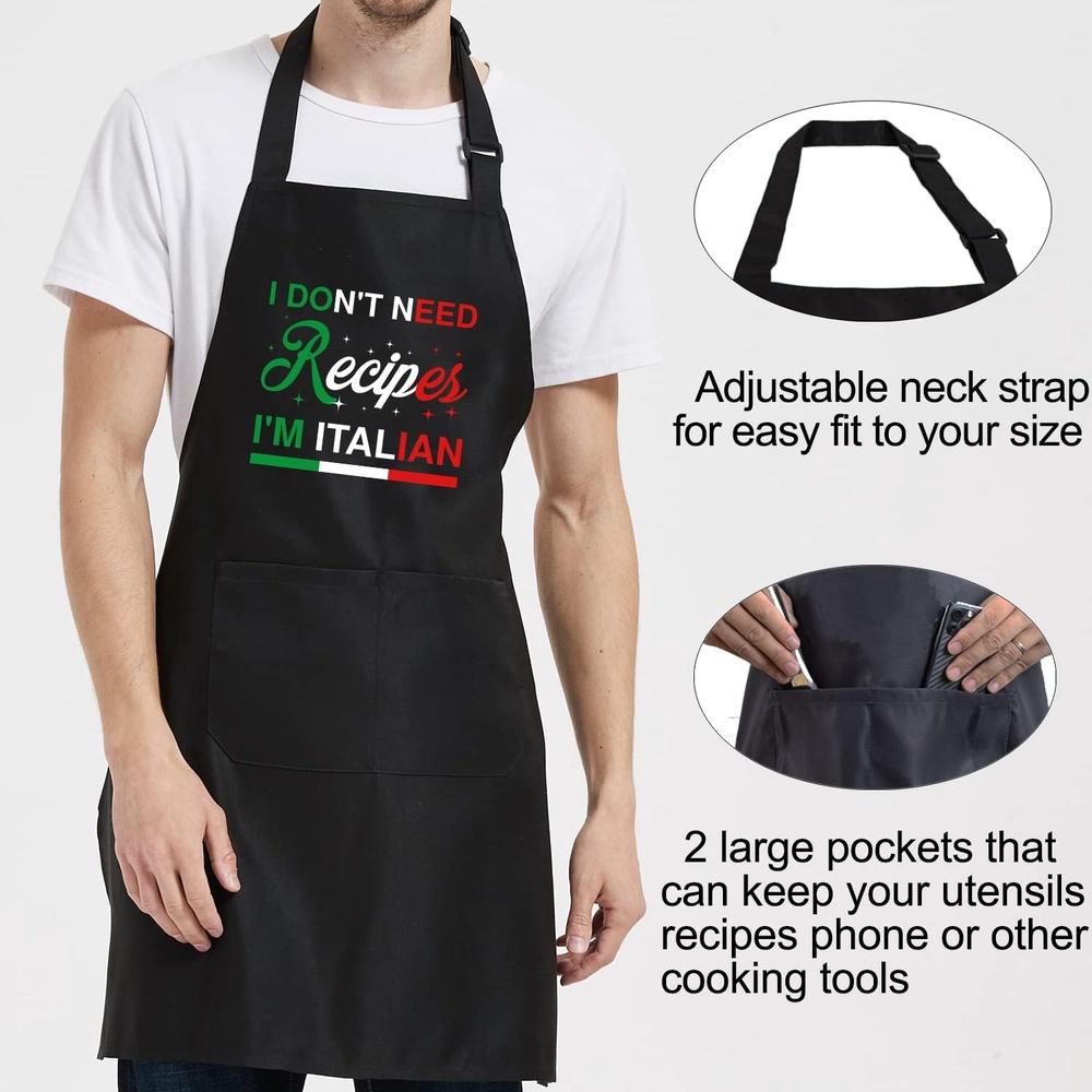 Fun Apron, Adjustable Shoulder Strap Cooking Apron for Male And Female Chefs, Kitchen Apron with Practical Pockets, Used for Barbecue Kitchen Cooking, One Size Fits All, Dad Gift, Mom Gift, Father'S Day, Mother'S Day, Thanksgiving Gift, Creative Gift