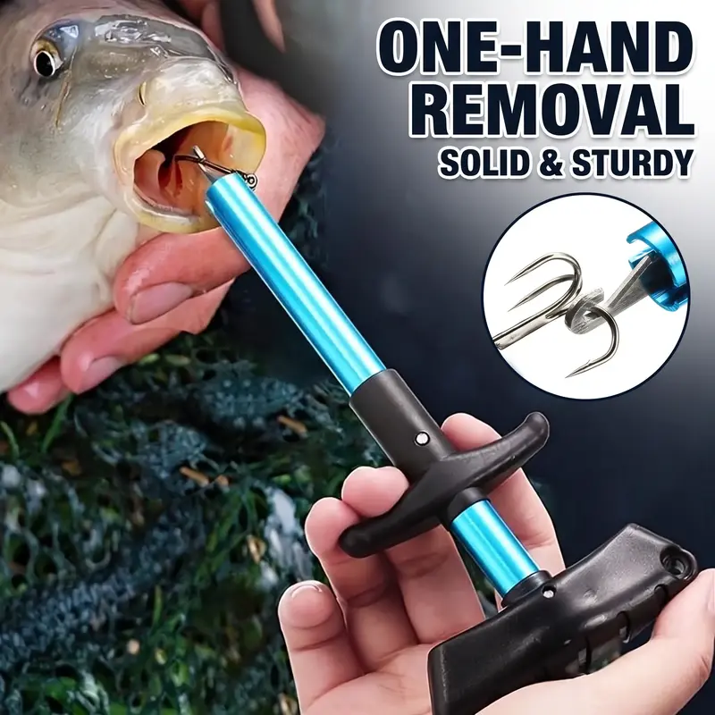 Portable Aluminum Alloy Fishing Hook Remover Tool, 17.5cm/23.5cm Large Fish Dehooker, Durable Outdoor Fishing Accessories, Fishing Tackle, Fishing Supplies